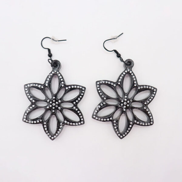 Pendientes flor de resina