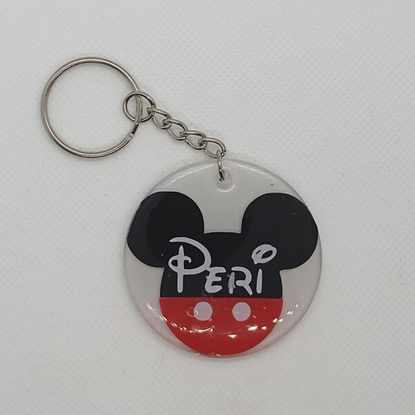 Llavero personalizado de acrílico y resina