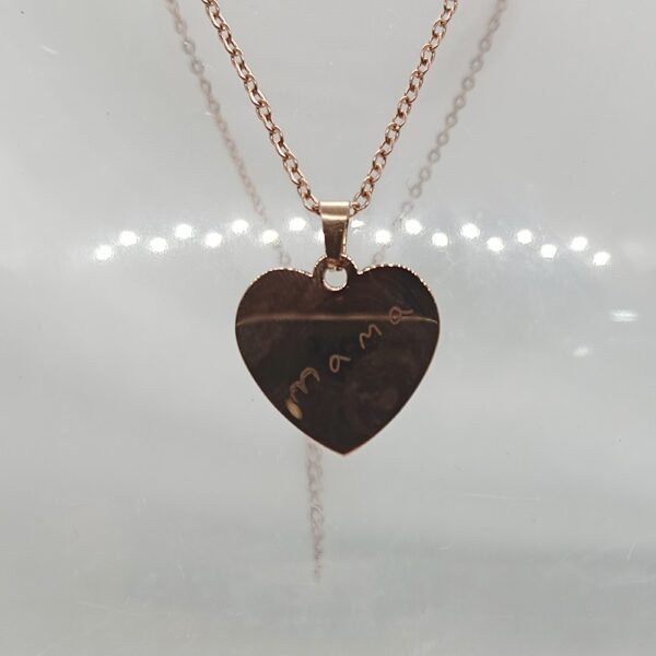 Colgante corazón en acero inoxidable