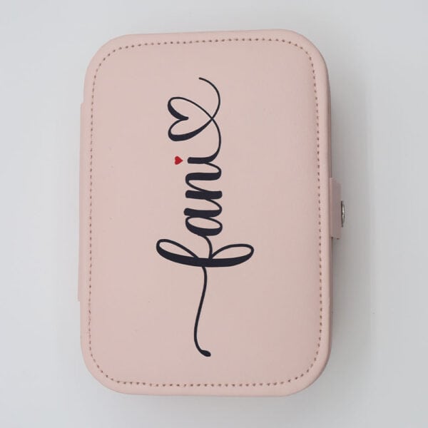 Joyero de ante personalizado