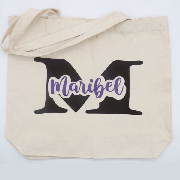 Tote bag beige personalizada